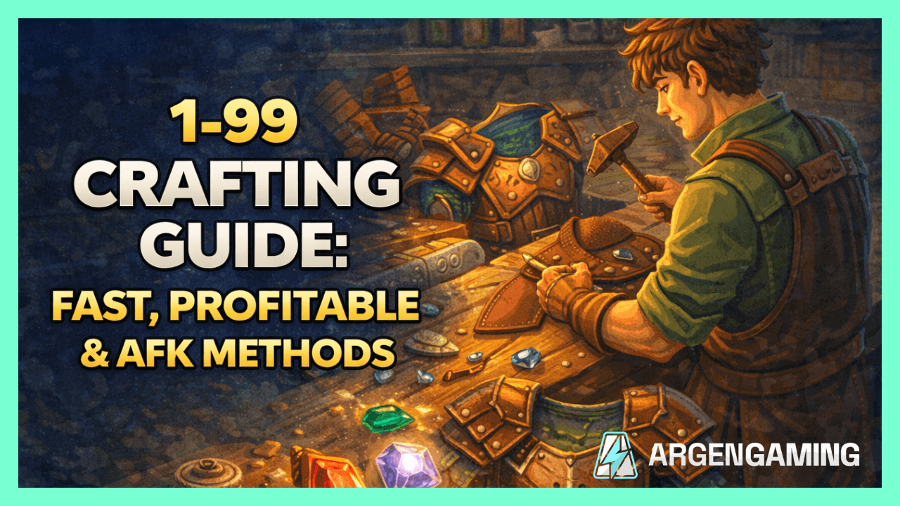 Guía de Crafting 1–99 (OSRS 2025): Rápido, Rentable y AFK