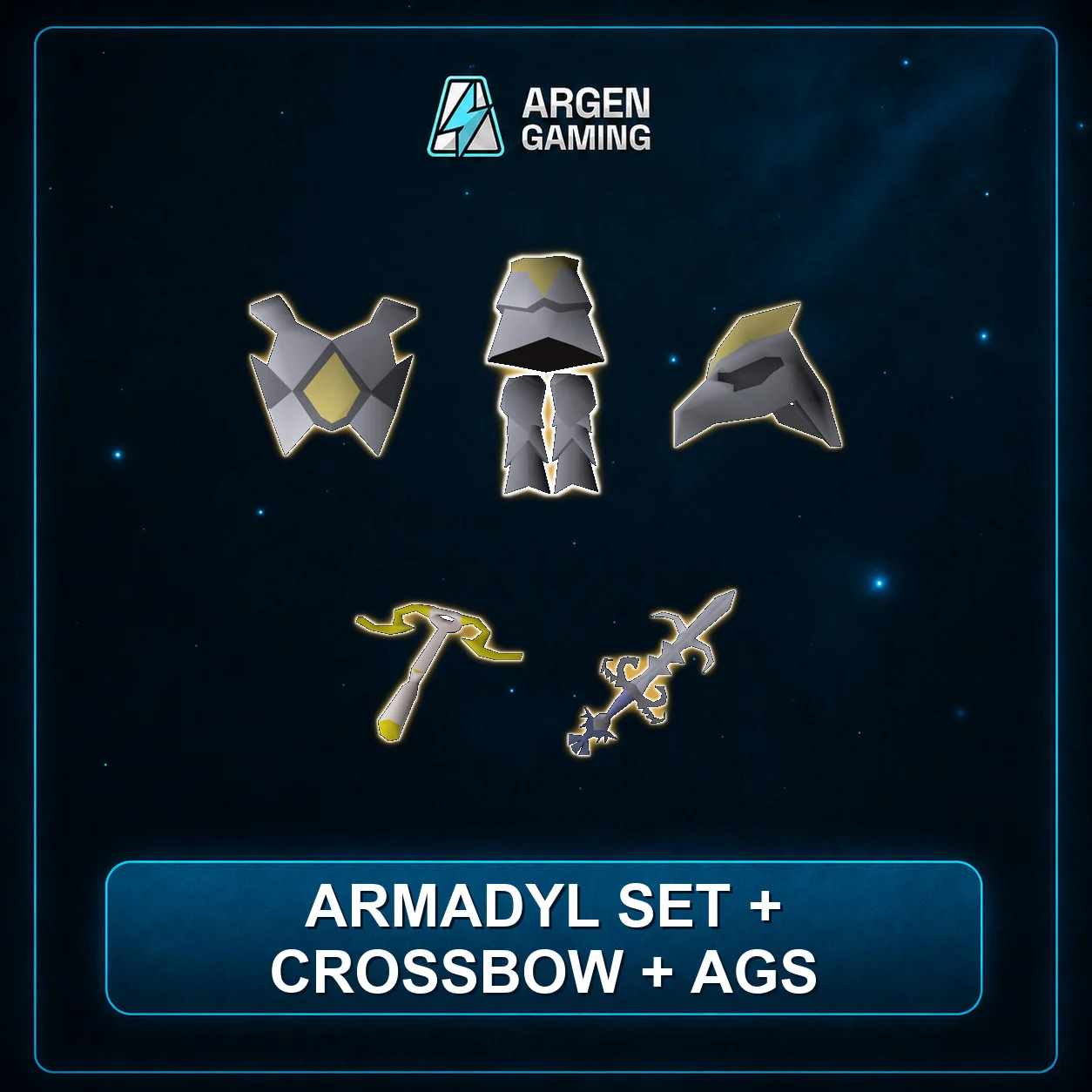 Armadyl Set + Crossbow + Ags