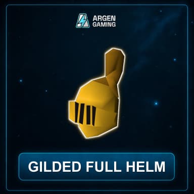 Gilded full helm