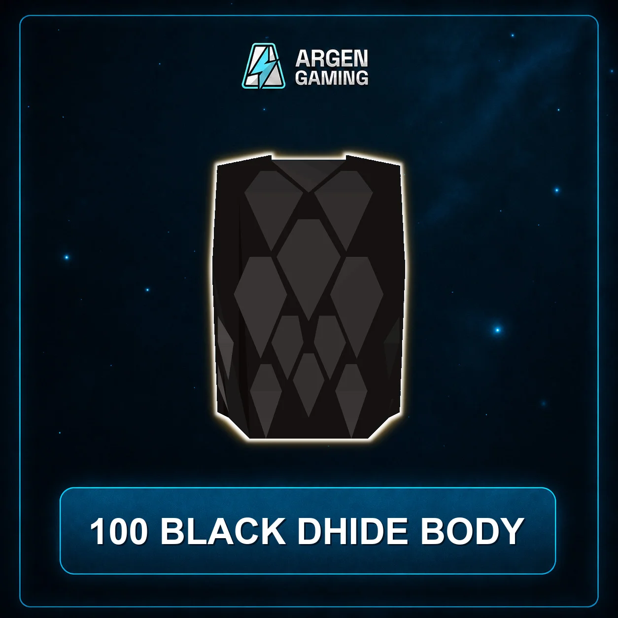 100 Black dhide Body