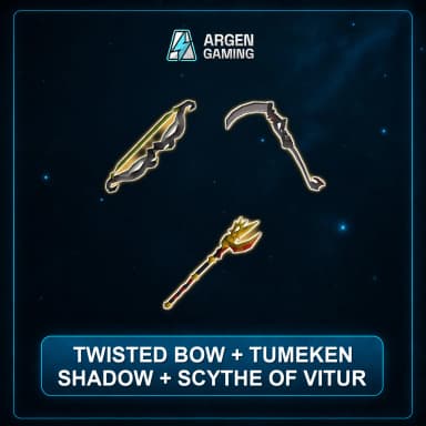 Twisted Bow + Tumeken Shadow + Scythe of Vitur