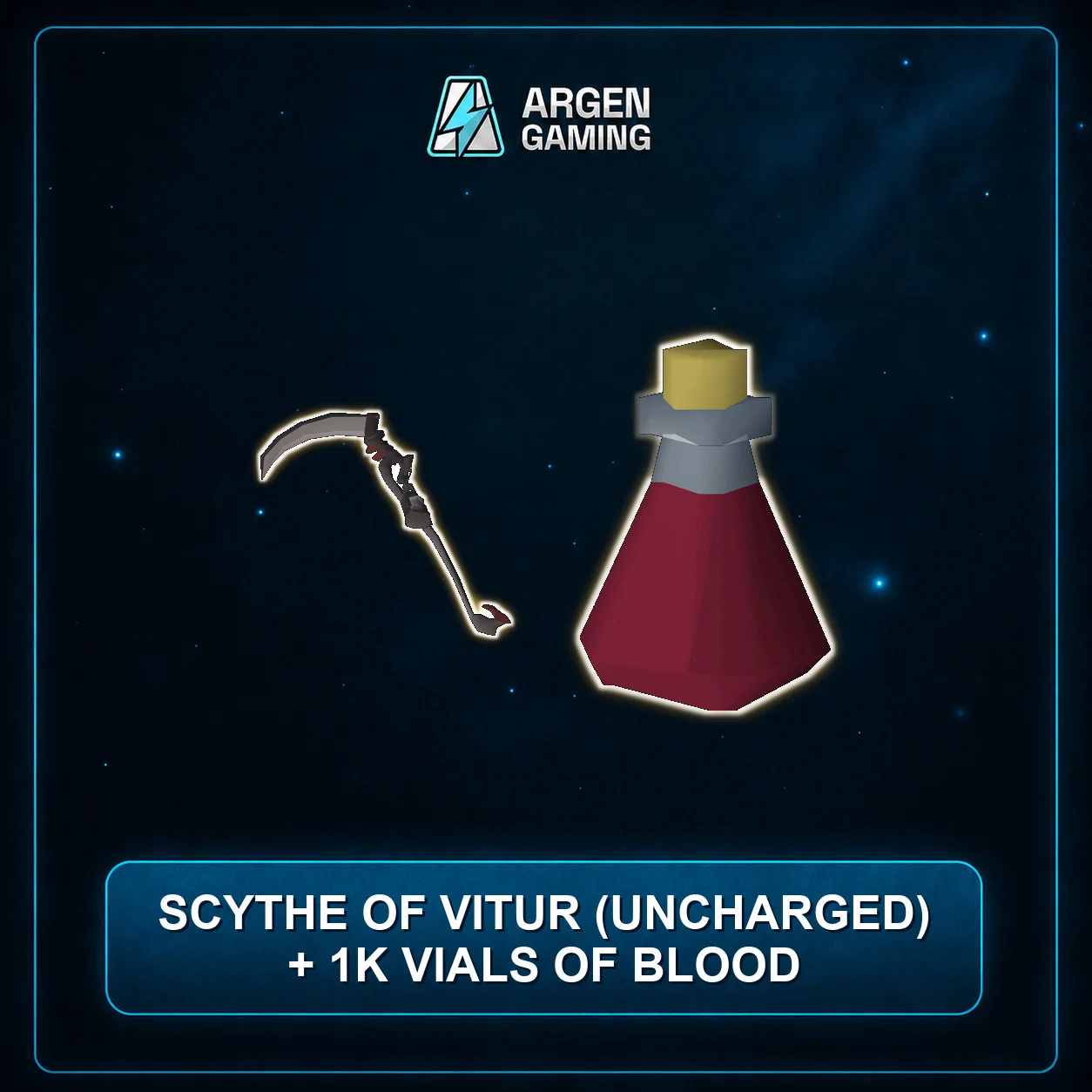 Scythe of Vitur (uncharged) + 1k vials of blood