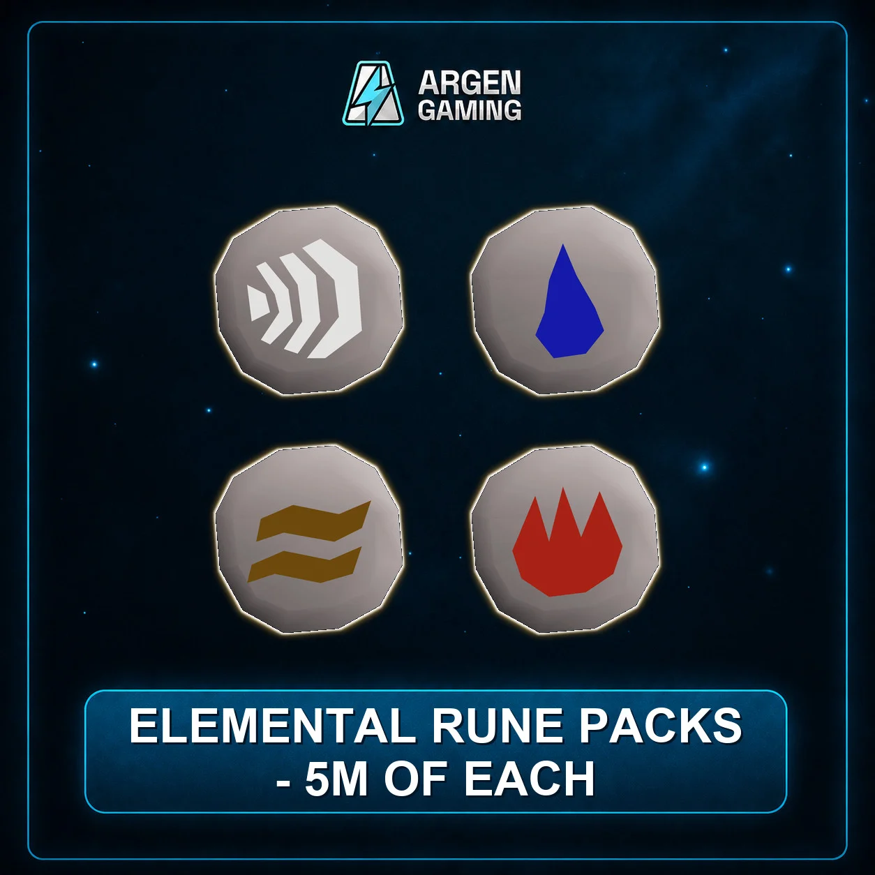 Elemental Rune Packs - 5M Of each