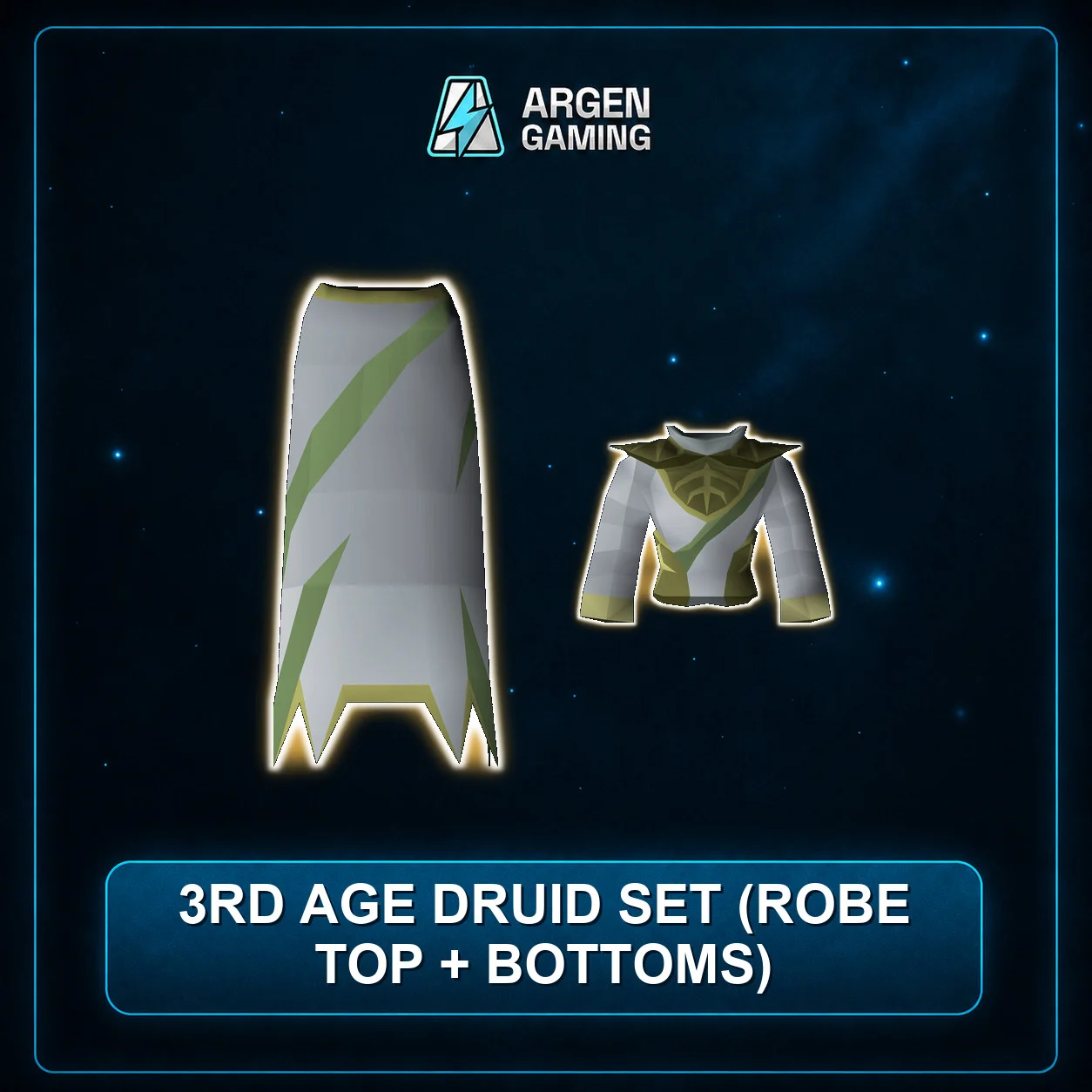 3rd age Druid Set (Robe Top + Bottoms)