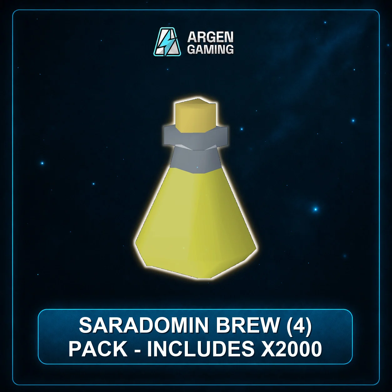 Saradomin Brew (4) Pack - Includes x2000