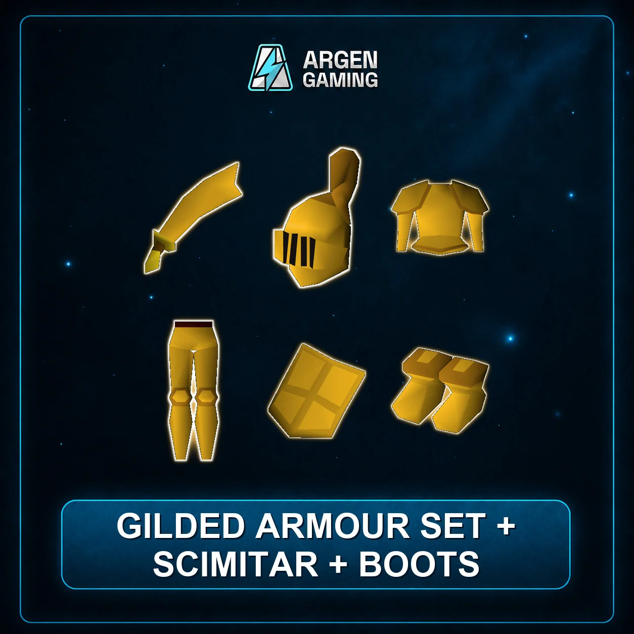 Gilded Armour set + Scimitar + Boots