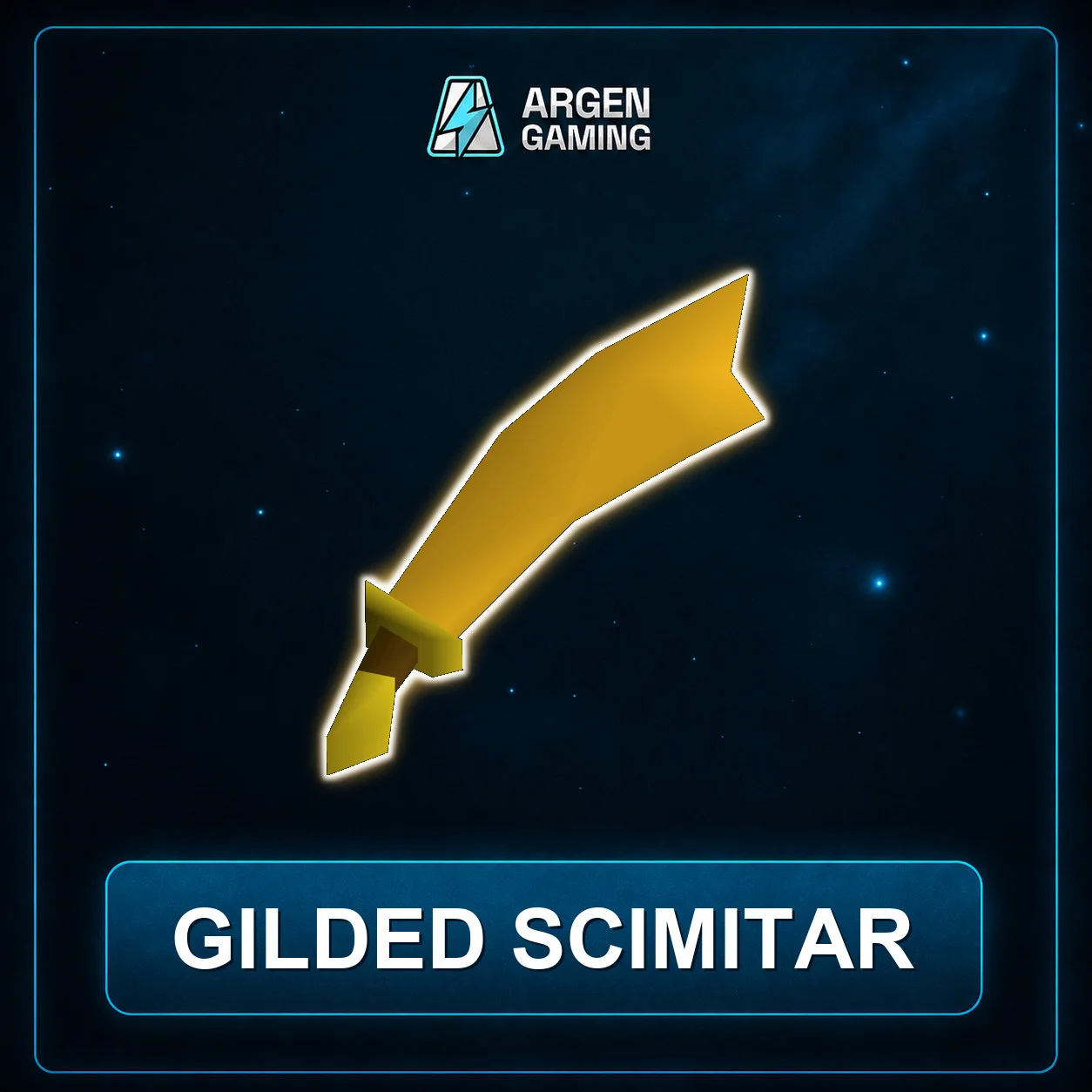 Gilded scimitar