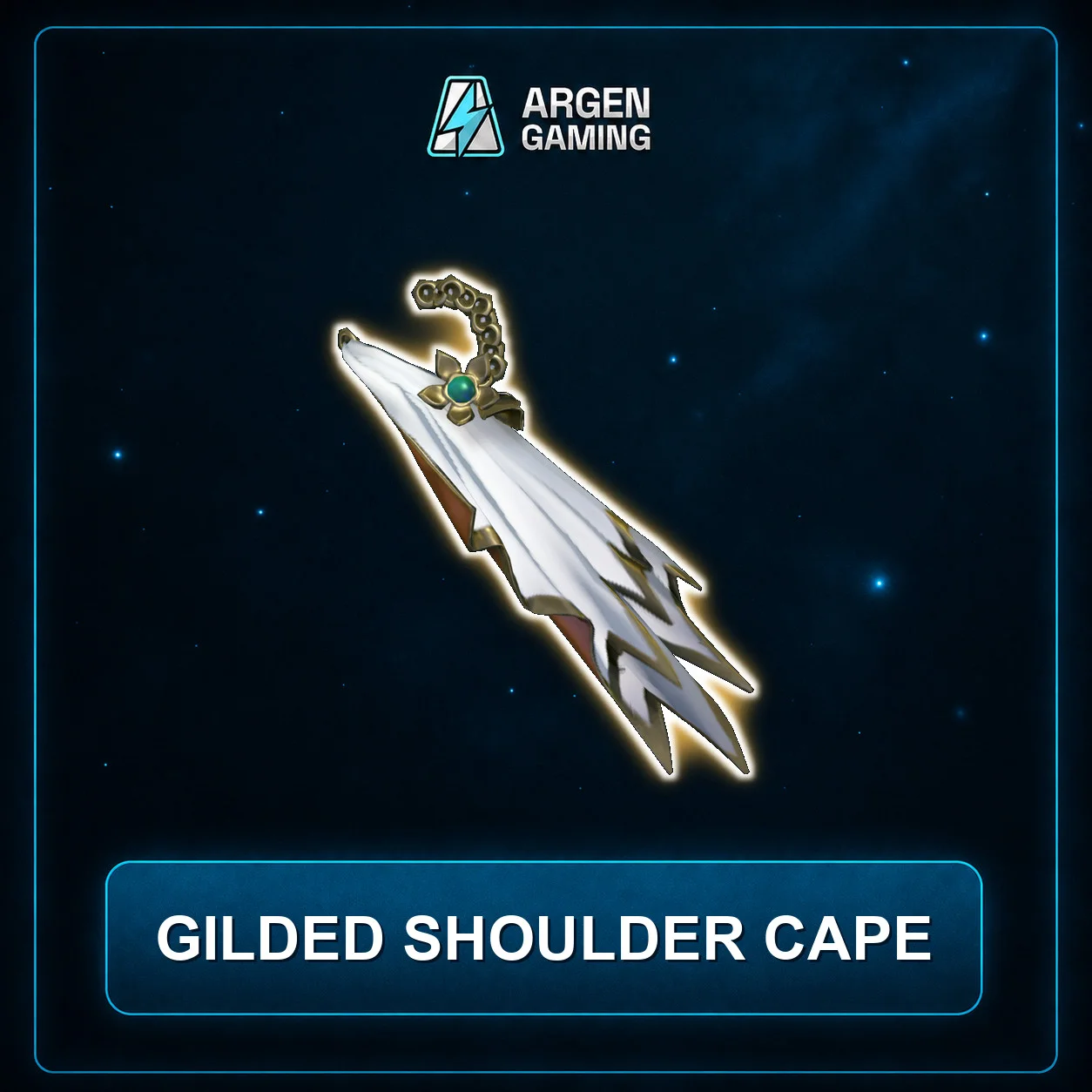 Gilded shoulder cape