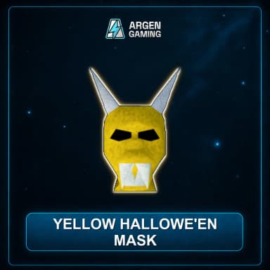 Yellow hallowe'en mask