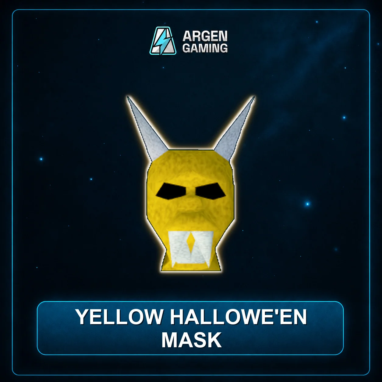 Yellow hallowe'en mask