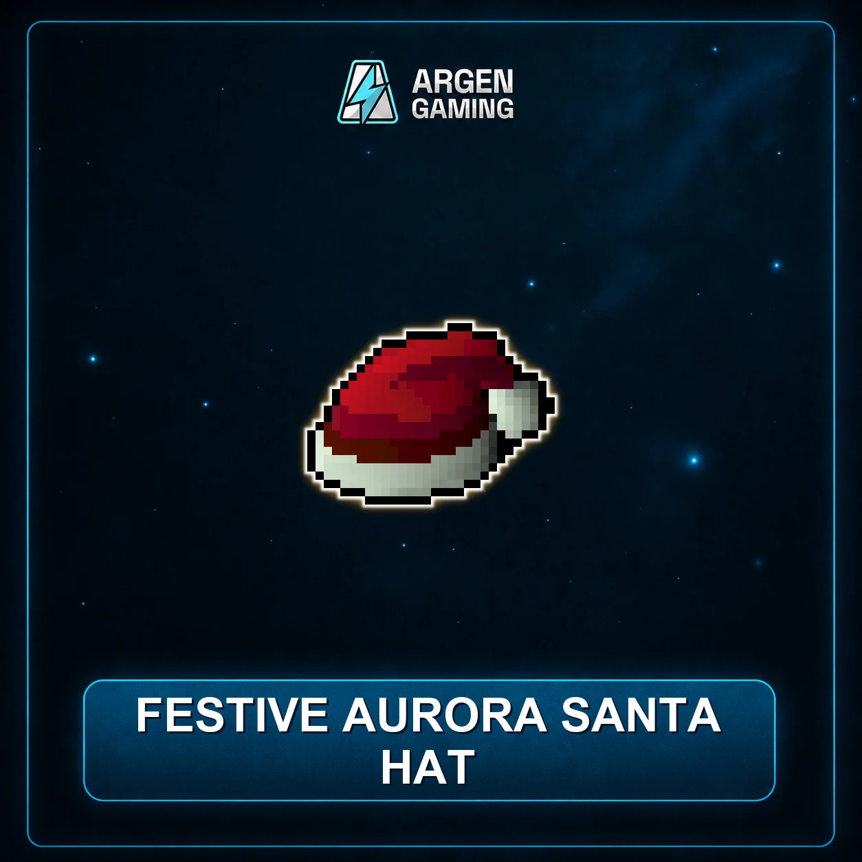 Festive aurora Santa hat