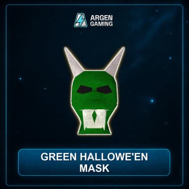 Green hallowe'en mask
