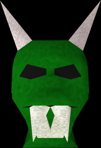 Green Halloween Mask