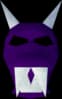 Purple halloween mask