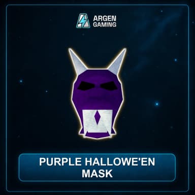 Purple hallowe'en mask