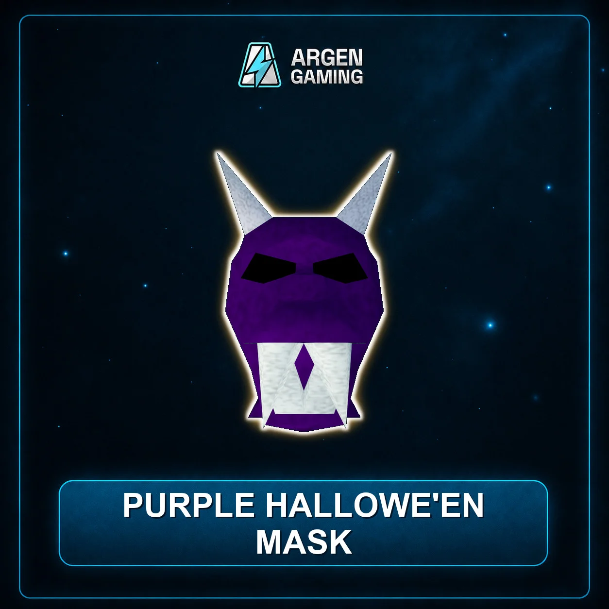 Purple hallowe'en mask