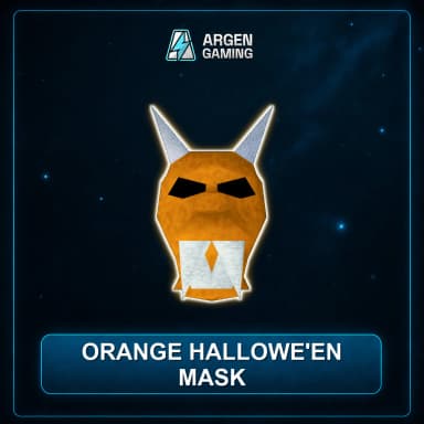 Orange hallowe'en mask
