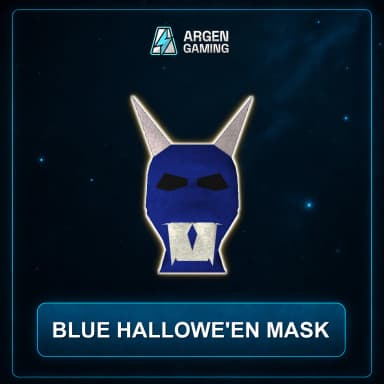 Blue hallowe'en mask