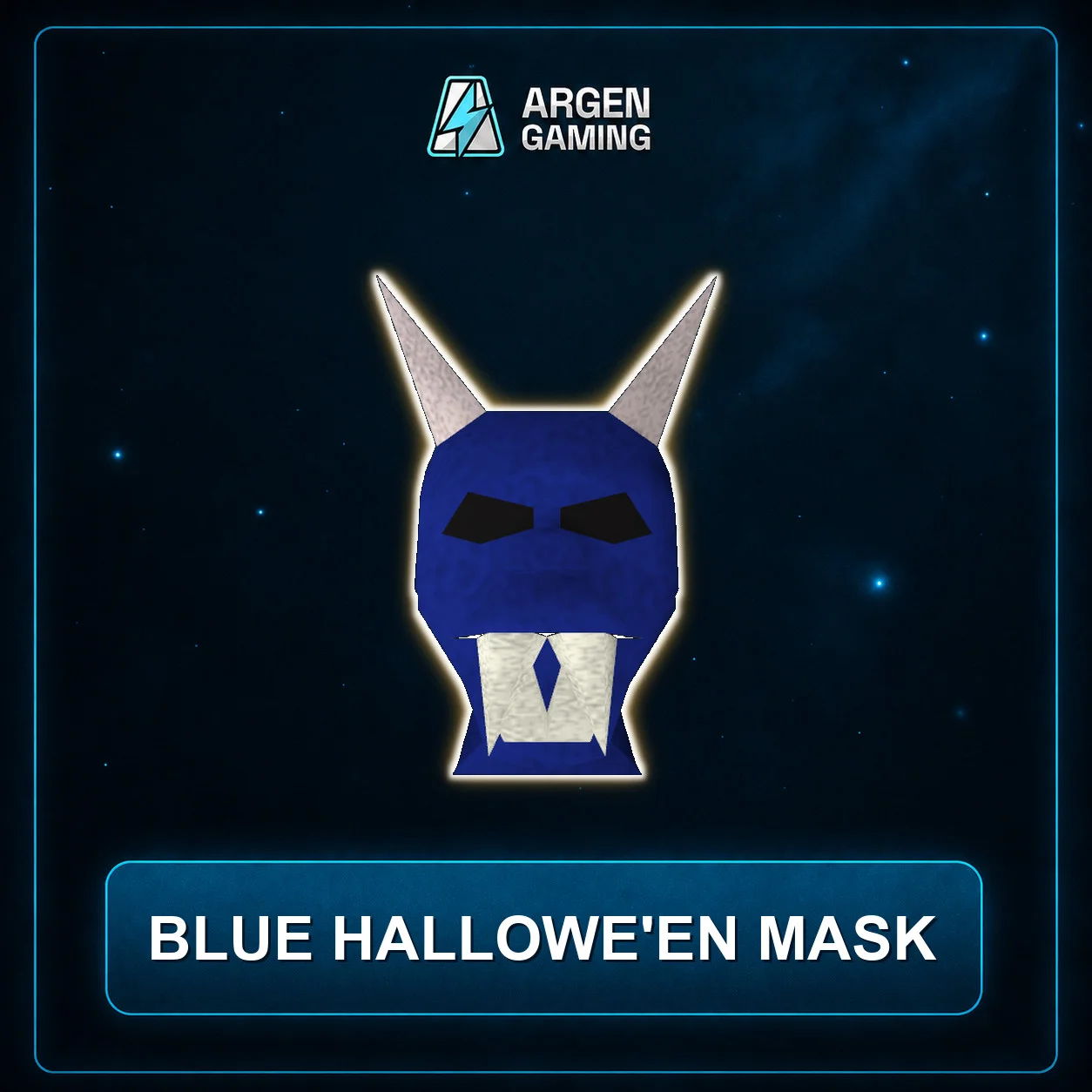 Blue hallowe'en mask