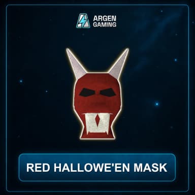 Red hallowe'en mask
