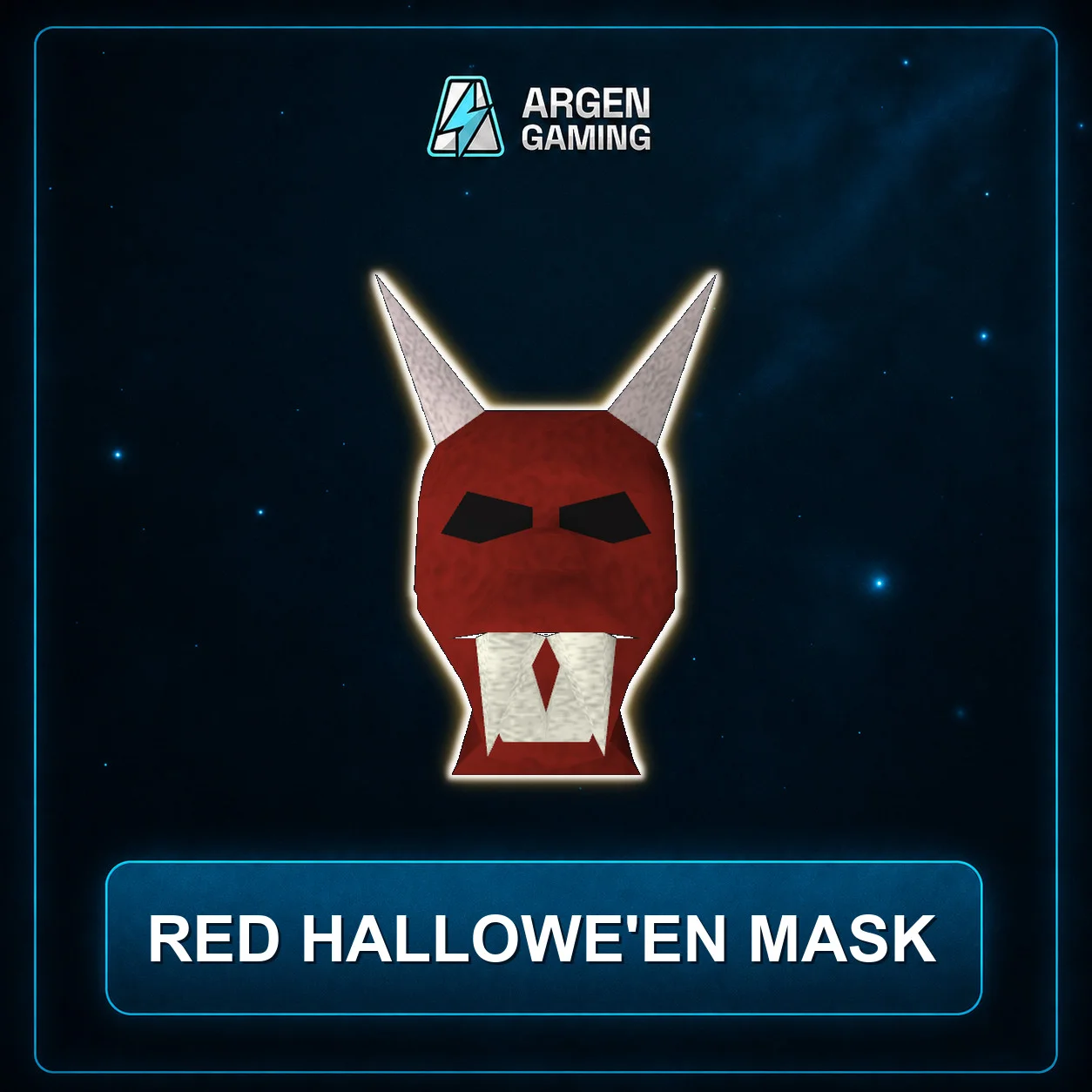Red hallowe'en mask